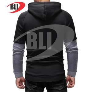 Sweat à capuche surdimensionné uni pour hommes, sweat-shirt d'entraînement quotidien, sweats à capuche 100% coton pour hommes et femmes - Product Image 6