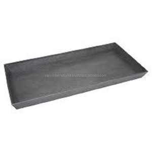 Vintage Design Single-Tier <b>Boot</b> Tray Carved Lacquer Classic Metal Legs Sustainable Powder Coated Finish Easy Clean for Living - Product Image 2
