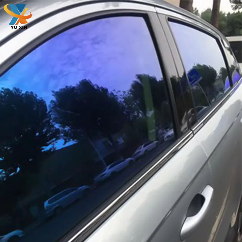 1.52x30M PET Material Sun Blocked Visible Light Transmission Chameleon Automobile Glass Smart Film Car Window Tint