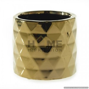 Cobre martillado Metal diseñador Oval flor a prueba de fugas Material jarrón hogar sala de estar decoración floreros en precio atractivo - Product Image 6