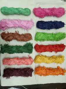 ที่กำหนดเองทำผ้าฝ้ายริบบิ้น Frizz ในสีสดใสเหมาะสำหรับเส้นด้ายและร้านค้าเส้นใยริบบิ้นของเราสามารถกำหนดเองย้อม - Product Image 2