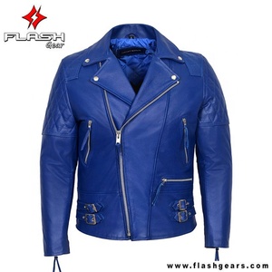 Custom Made Brando Leather <b>Jackets</b> Men's Casual Zipper Closure Reversible Cotton Filled Windproof Breathable Motorcycle <b>Jacket</b> - Product Image 6