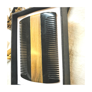Peigne en corne du népal, peigne traditionnel fait à la main, soins de santé en forme de citrouille, personnalisé, vente en gros depuis l'usine vietnamien - Product Image 3