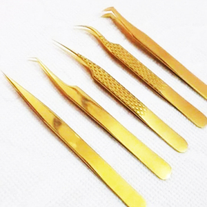 ASAP - Pinzas Mini Inclinadas Ecológicas de Acero Inoxidable Dorado de 10 mm con Punta Serrada para Cejas y Rostro, para Belleza de Pestañas - Product Image 6