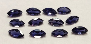 Marquesa de Iolite Natural facetado, 3x6mm a 6x12mm, calidad superior, de buen color - Product Image 2