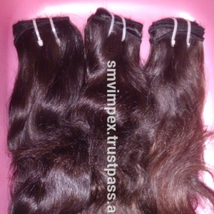 Cabello Humano Virgen Indio Remy 100% Sin Procesar, Cabello Crudo de Calidad para Tejido Cabello Natural 100% Sin Procesar de la India para Tejer - Product Image 1