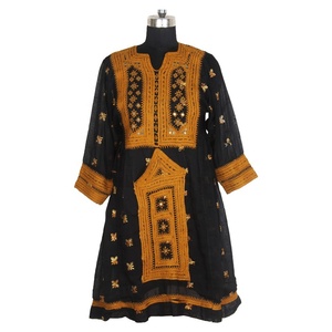 Fait à la main Style Unique Tribal Ethnique Pleine Taille Banjara Vintage Balochi Femmes Robe BDR007 collection vintage Ethnique Traditionnel - Product Image 1