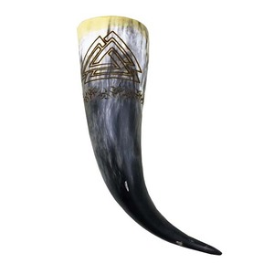 Cuerno para beber café con soporte de cuerno para beber vikingo cuerno para beber genuino de la mejor calidad tallado a mano por Axiom Home Accents Agate - Product Image 3