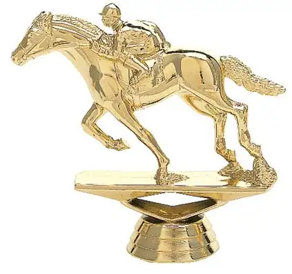 Vente en gros Logo personnalisé de haute qualité Souvenir de cheval Souvenir métal gagnant en résine trophée Champions League Plaques Award trophée