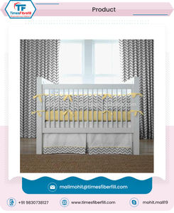 100% Organic Baby Crib Sheet Handmade in India Kids' <b>Bedding</b> Accessory - Product Image 2