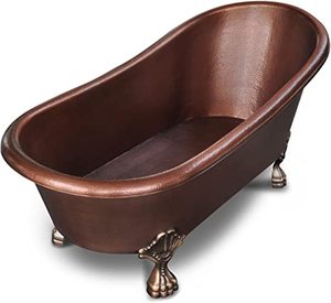 รองเท้าแตะทองแดงแบบหนีบสองชั้นหรูหราทันสมัยสำหรับใช้ในห้องน้ำ - Product Image 1