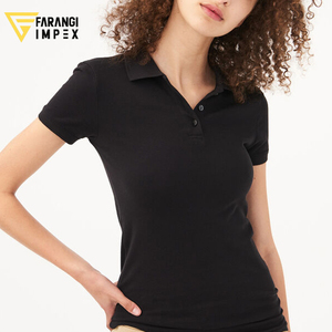 Striped Wholesale 100 Polo Shirt Women Pink Clear Purple Black Yellow Green Silver Gold Custom <b>Red</b> White Orange Light cotton - Product Image 3
