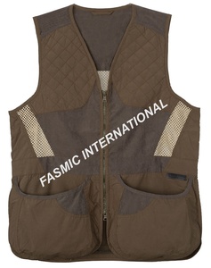 Gilet de tir d'argile avec poches à cartouche de balle Gilet de tir en argile en maille arrière avec logo personnalisé - Product Image 6