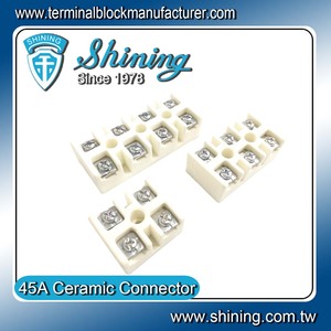 Bloque de terminales de cerámica, TC-6453B, 45A, 3 vías - Product Image 2