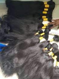 Single Donor Bulk Indian <b>Remy</b> <b>Human</b> <b>Hair</b> <b>Extensions</b> & Wigs from India NATURAL BLACK Color - Product Image 3