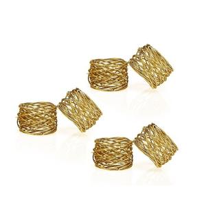 Rond de serviette en métal de haute qualité utilisation de mariage accessoires de serviette porte-mouchoirs de forme ronde au prix de gros - Product Image 2