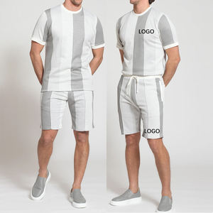 <b>Short</b> Sleeve T Shirts & <b>Long</b> Pants Sportswear Set Summer Active Wear <b>Men's</b> Casual Tracksuit - Product Image 6