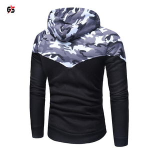 Survêtement pour homme Camouflage en coton polaire, Sweat-shirt avec fermeture éclair, ensemble OEM à manches longues, pour joggeurs, hiver, - Product Image 3