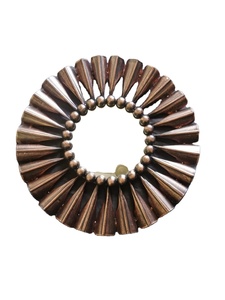 Golden Home Decor กระจกติดผนัง,กระจกโลหะตกแต่งทรงดอกกุหลาบสวยงามขนาดใหญ่สำหรับตกแต่งบ้าน - Product Image 2