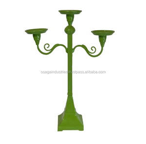 De hierro 3 brazo TEALIGHT vela titular de vela del METAL Jardín de uso para el hogar de METAL decoración de la Mesa de Venta caliente vela Pilar - Product Image 1