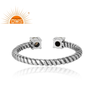 Pretty Fire <b>Opal</b> and Pearl Gemstone <b>Ring</b> Wholesale 925 Sterling <b>Silver</b> Antique Oxidized <b>Ring</b> Handmade <b>Rings</b> - Product Image 3