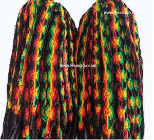 Pulseras de la Amistad pulsera de Coco Rasta Macrame Ppunchay Perú étnico Andina hecha a mano - Product Image 3