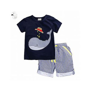 Conjuntos de manga corta de algodón y pana de alta calidad para niños Ropa informal de nuevo diseño de Bangladesh para niños y bebés - Product Image 1