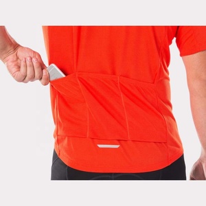 Men's Cycling Bike Jersey Short Sleeve High Collar Slim Fit with <b>3</b> Rear Pockets Full Zipper Breathable Quick Dry PIHA SPORTS - Product Image 5
