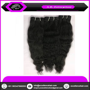 Venta al por mayor de 30 pulgadas de la Virgen DE LA India Remy Extensiones de cabello de trama doble Negro natural de caída libre de primavera Curl Estilo de cabello humano - Product Image 6
