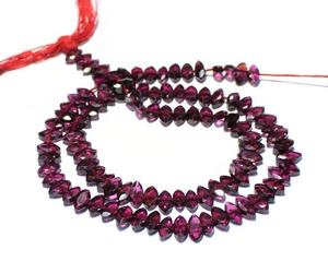 Wholesale Customised Necklace/<b>Bracelet</b> Making Faceted Marquise Shape Natural <b>Red</b> Garnet Gemstone Beads Price Per Unit - Product Image 1