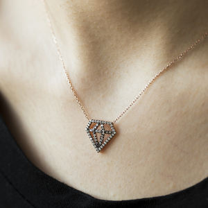 Pendentif en pierre de Zircon en forme de diamant, fait à la main, vente en gros, bijoux en argent Sterling 925 - Product Image 5