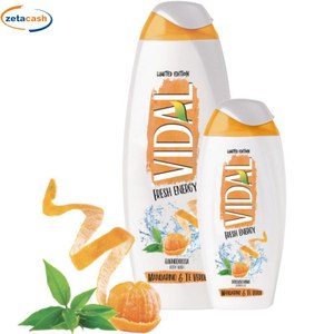 BATH FOAM VIDAL 500 ML FRESH ENERGY TANGERINE AND GREEN TEA - Product Image 3
