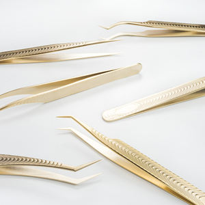 Pince à épiler pour faux-cils, applicateur de cils avec Logo personnalisé, en acier inoxydable, 1 pièce - Product Image 1