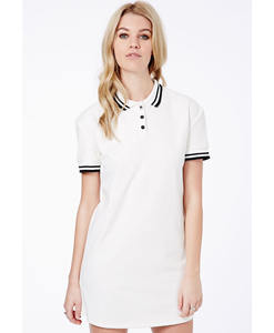 Robe polo de sport pour femmes, robe polo à manches courtes unie de haute qualité, robe polo piqué pour adultes - Product Image 4