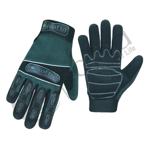 Gants de travail de sécurité pour mécaniciens de champs pétroliers, gants en cuir de bonne qualité pour la conduite de camions, mécaniciens, gants de sécurité anti-impact - Product Image 5