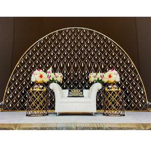 Conte de fées mariage scène bougie murs rêve réception scène bougie mur mariage demi-lune bougie toile de fond - Product Image 1