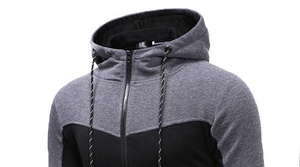 Sudadera con Capucha de Punto Informal para Hombre, con Logotipo Personalizado de Primera Calidad, de Forro Polar Ligero de Poliéster para Invierno - Product Image 3