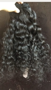 Mèches de cheveux naturels bouclés, qualité supérieure, avec fermeture frontale, queue de cheval, dentelle frontale, cuticule alignée, cheveux bruts brésiliens - Product Image 6