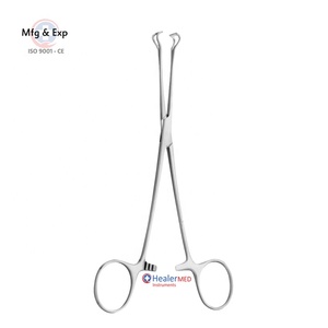 Pinzas para Tejidos Babcock - Pinzas de Agarre y Hemostáticas de Acero Inoxidable, Instrumentos Quirúrgicos Manuales, Herramientas Quirúrgicas Básicas - Product Image 2