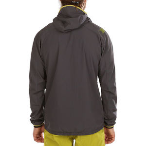 Veste Softshell décontractée pour hommes pour les sports de plein air Manteau en polyester imperméable avec capuche Col montant Tissu en toile pour l'hiver - Product Image 2