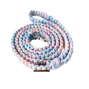 Isar International Laisse réglable en macramé pour chien Collier en nylon et coton avec décoration en dentelle pour petits, moyens et grands chiens Taille XL - Product Image 5