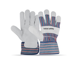 ถุงมือหนังสำหรับงานหนัก ถุงมือทำงานอุตสาหกรรม ถุงมือนิรภัยทนทานสำหรับคนงานก่อสร้าง - Product Image 3