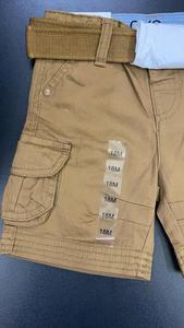 Enfants à la mode stocklot vêtements haute qualité Cargo bermuda pantalon court avec ceinture pour garçon - Product Image 2