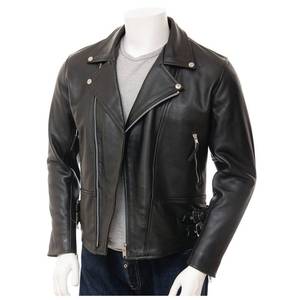 Chaqueta de Cuero Unisex, Corte Ajustado, Ecológica, Chaquetas de Motociclista Delanteras, Servicio OEM, Talla Grande, Invierno, Aire Libre - Product Image 2