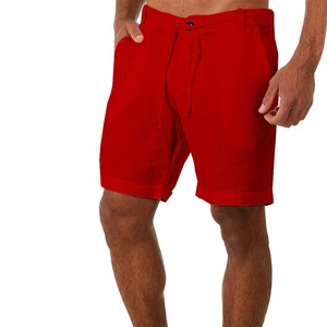 Short de sport en coton pour hommes, poches, Cargo, décontractés, compression, pantalons d'été, léger - Product Image 4