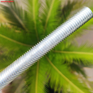 Varilla de rosca de acero trapezoidal UNC DIN 975, pernos estándar ISO de 10mm, acabado liso para aplicaciones de construcción, varilla de rosca de fábrica GI - Product Image 2