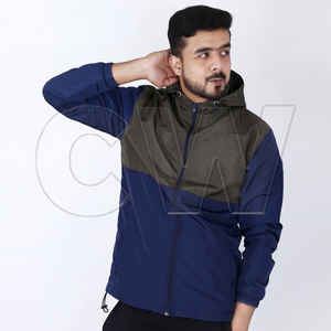 Hot Sale Premium Quality Hooded Winter Windproof Front Men's <b>Wind</b> <b>Breaker</b> Jackets 100% Polyester - Product Image 6