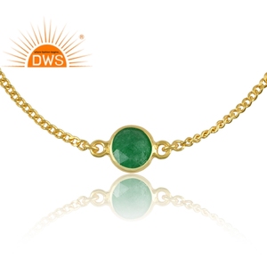 925 Sterling <b>Silver</b> Natural Green Aventurine Gemstone <b>Bracelet</b> For Women Jewelry For Women Gift For Her - Product Image 2