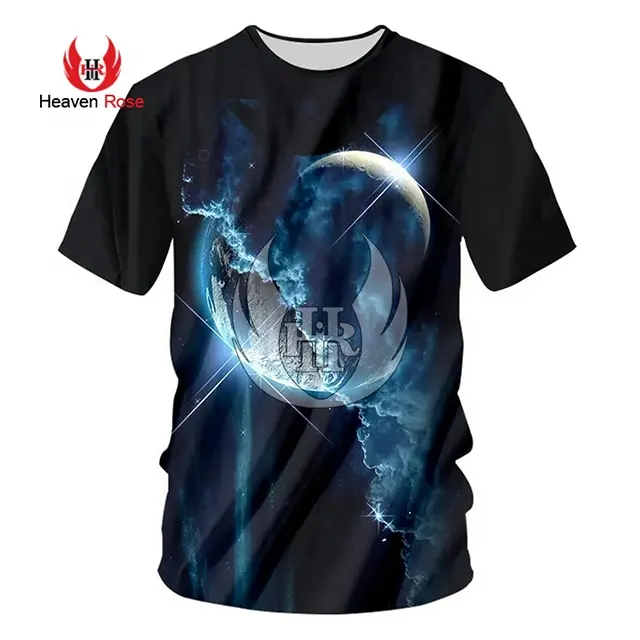 High Quality Unisex Stylish 3D Printed Graphic Short Sleeve T-Shirts for Men