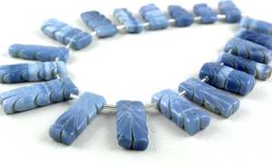 Top qualité, 19 pièces, brin de pierres précieuses naturelles opale plus audacieuse, forme rectangulaire, sculpture, perles de coupe, vente en gros - Product Image 5